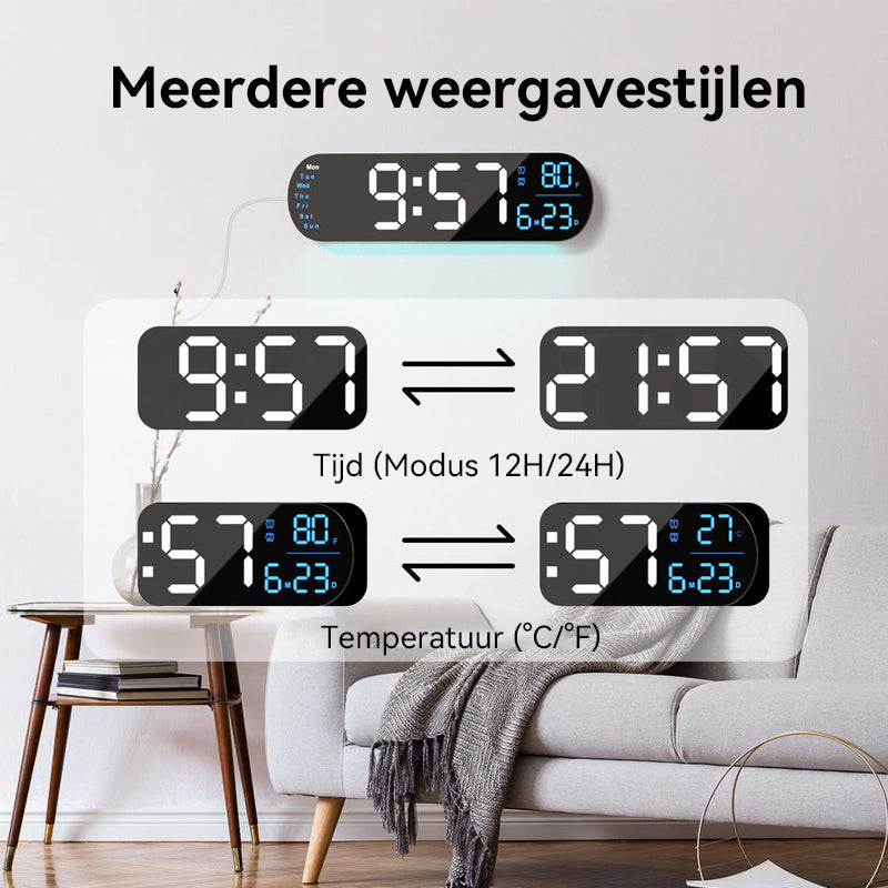 Multifunctionele LED-displayklok
