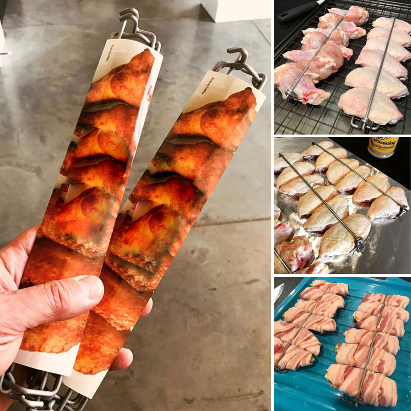 BBQ-vork met kippenvleugels