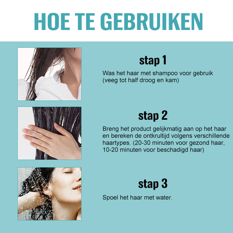 Zijde- en glanscrème voor het ontkrullen van haar