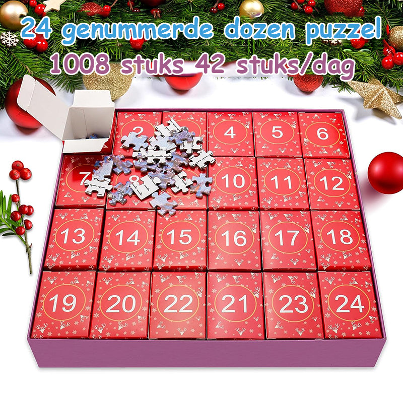 Kerstpuzzel blinde doos