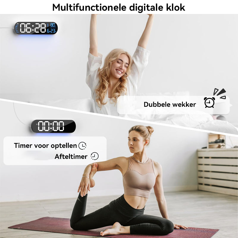 Multifunctionele LED-displayklok