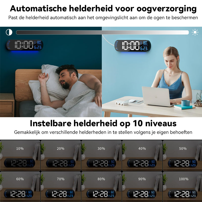 Multifunctionele LED-displayklok