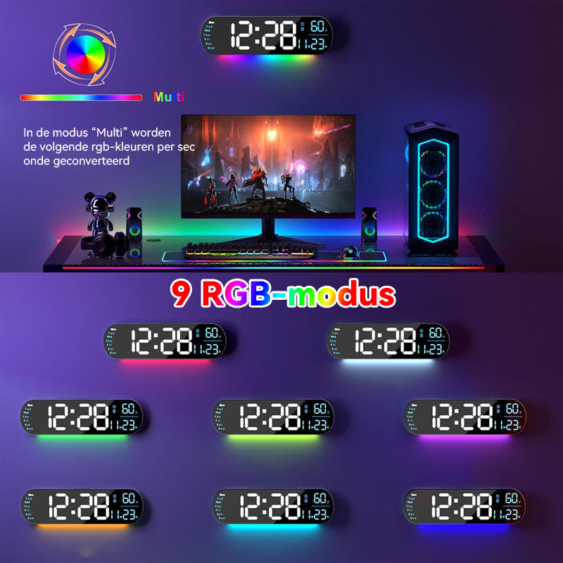 Multifunctionele LED-displayklok