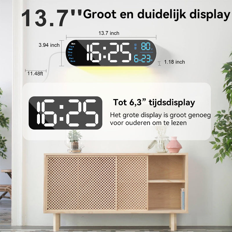 Multifunctionele LED-displayklok