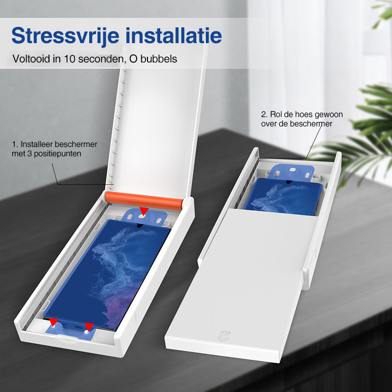 Premium schermbeschermfolie met installatiedoos voor Galaxy S23 Ultra