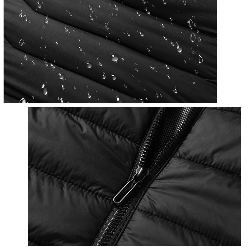 USB-verwarmde katoenen jas met negen zones en capuchon