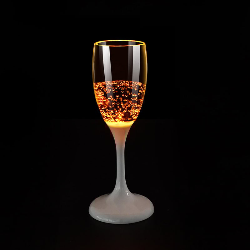 Lichtgevend champagneglas