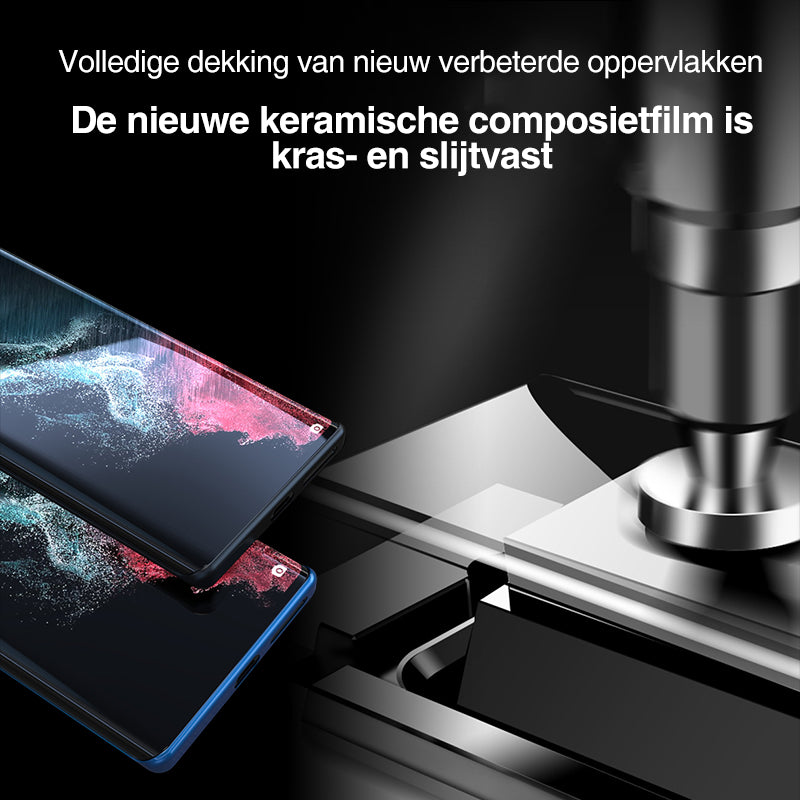 Premium schermbeschermfolie met installatiedoos voor Galaxy S23 Ultra