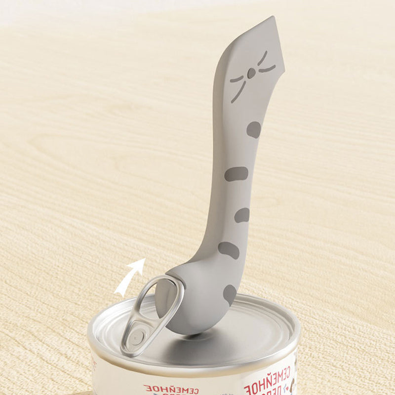 Deksel en schep voor voedsel voor huisdieren