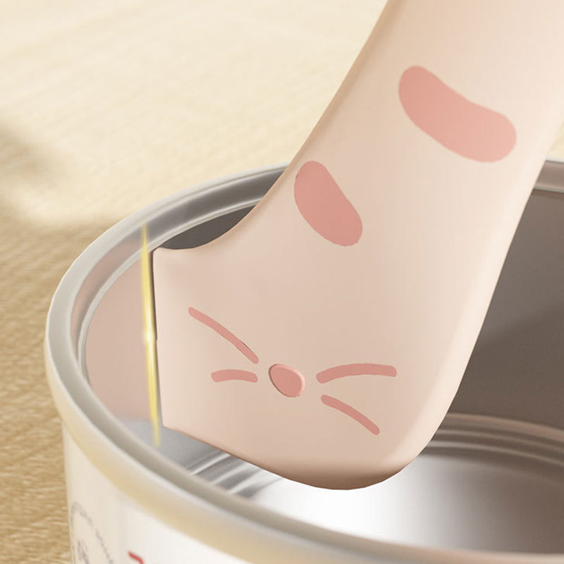 Deksel en schep voor voedsel voor huisdieren