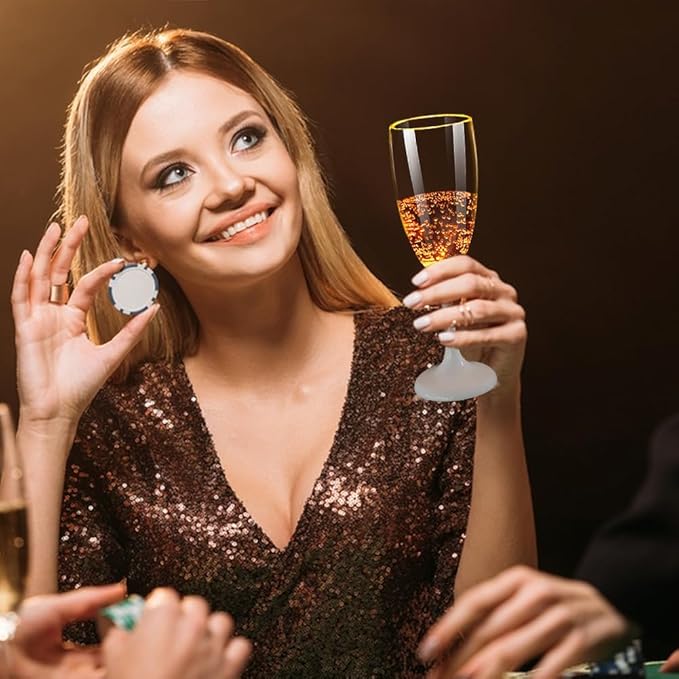 Lichtgevend champagneglas