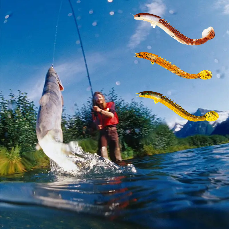 Nieuw ontwerp Angler Dragon Loach Lure 46 sectie zacht aas