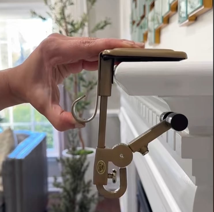 Open haardkous en slingerhanger