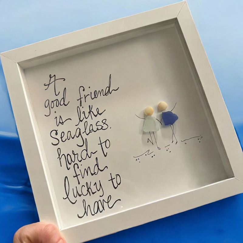 Vriendschap zeeglas