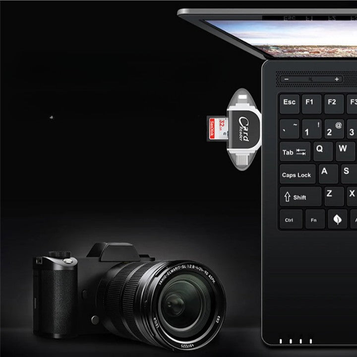 Multi-poort 4 in1 universele SD TF-kaartlezer