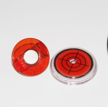 Golfbalmarkering Ronde dop Clipmarkering met waterpasfunctie