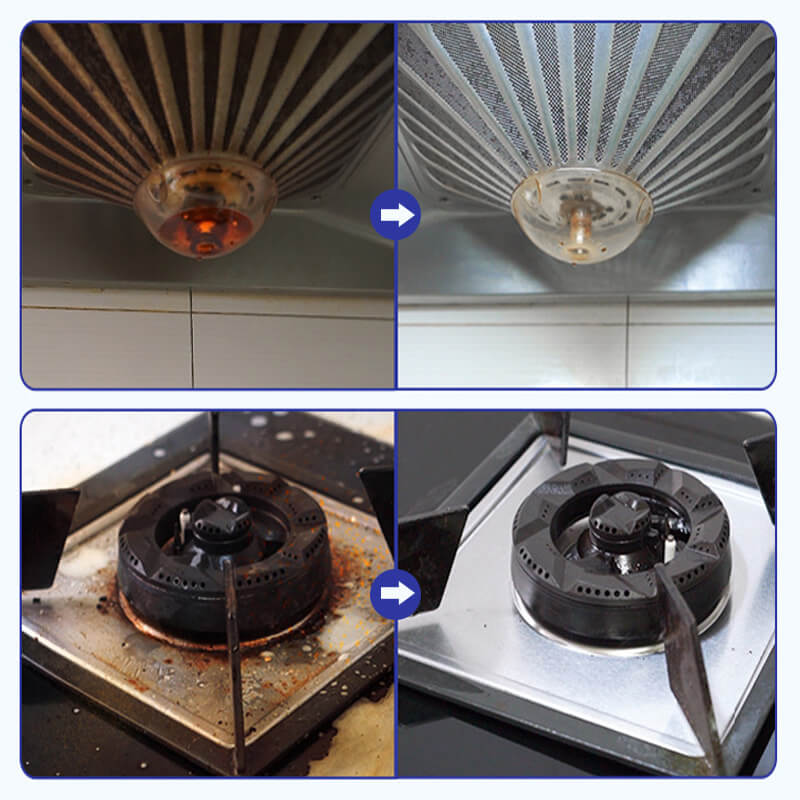 Huishoudelijk reinigingsmiddel voor zware olievlekken