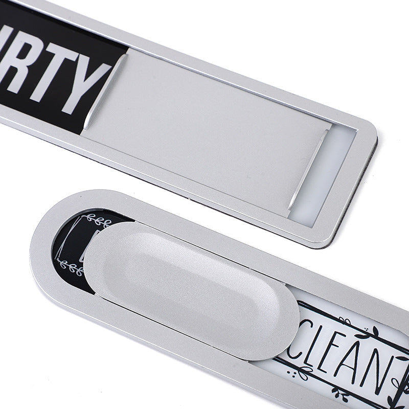 Schone vuile vaatwasser magneet indicator teken