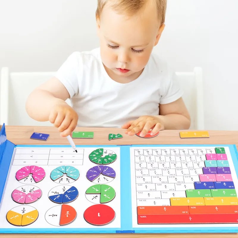 Montessori magnetische boekfractiepuzzel voor kinderen
