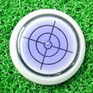 Golfbalmarkering Ronde dop Clipmarkering met waterpasfunctie