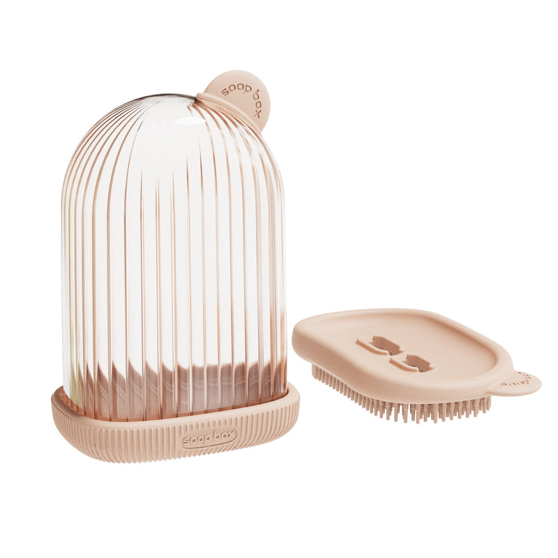 Multifunctionele zeepkist met badborstel