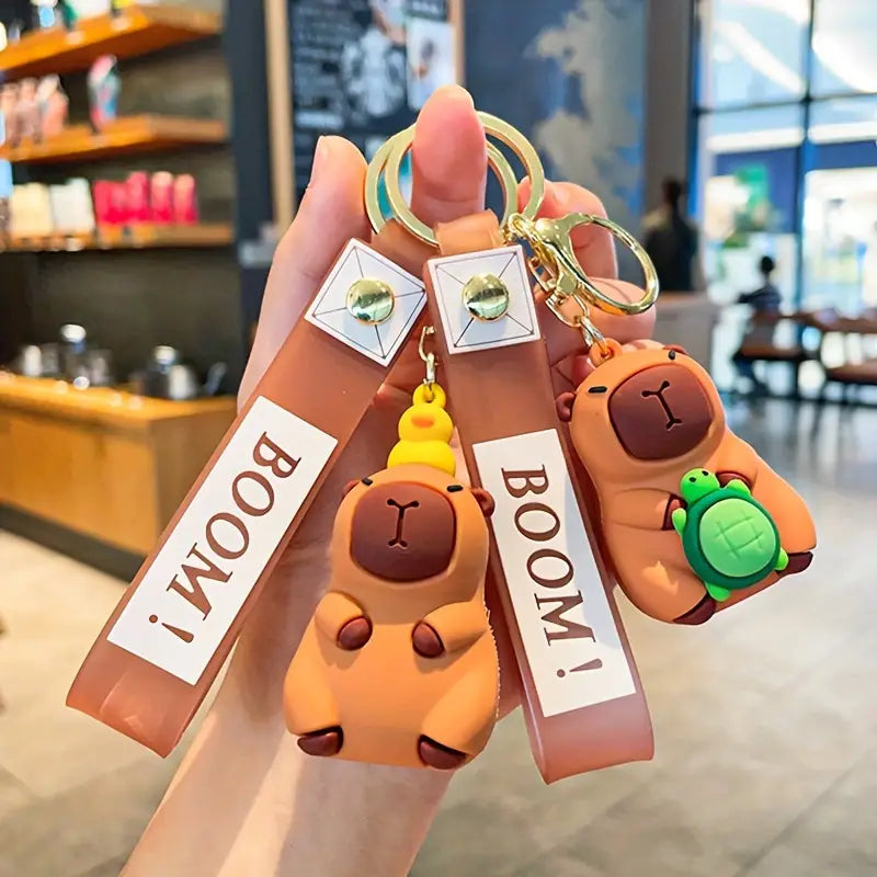 Schattige Capibara sleutelhanger Leuke tashanger