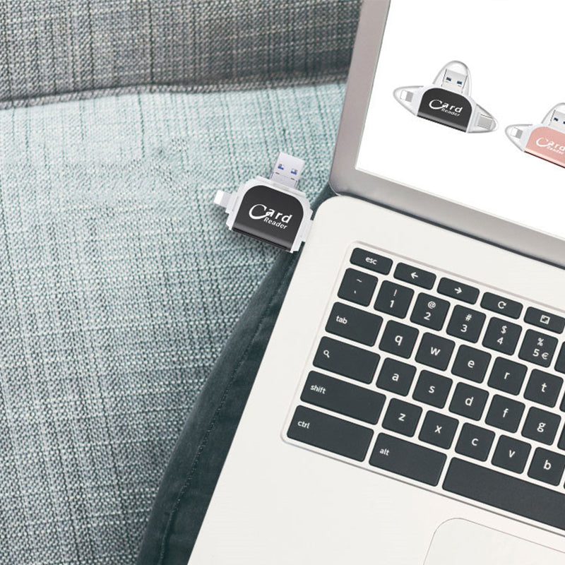 Multi-poort 4 in1 universele SD TF-kaartlezer