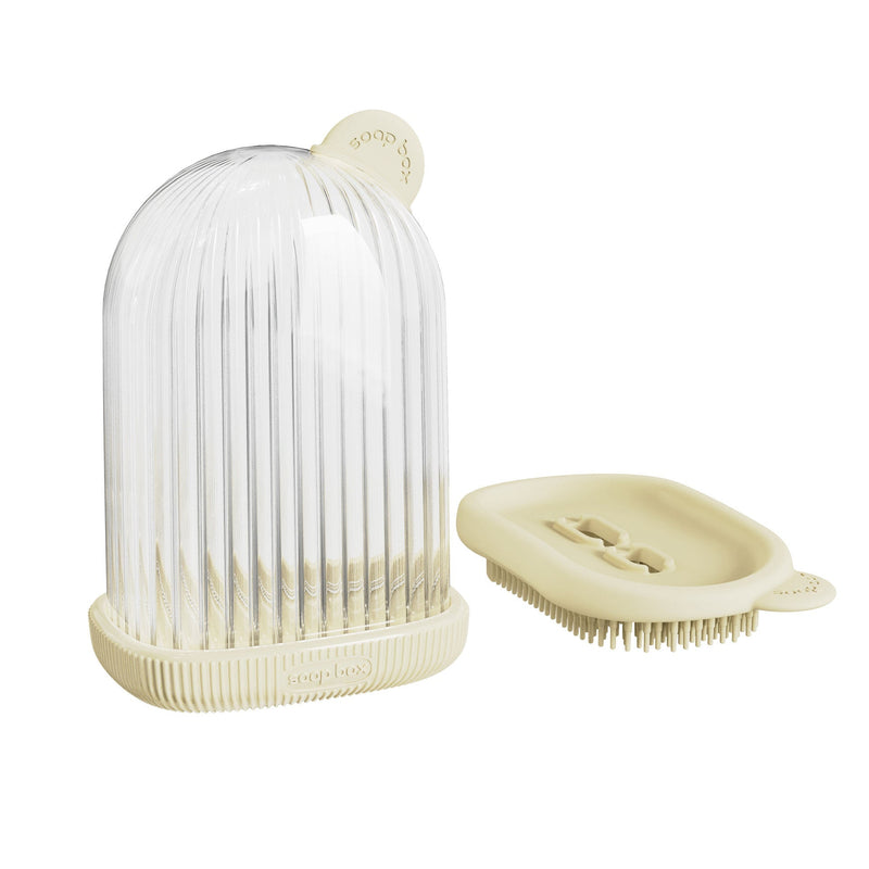 Multifunctionele zeepkist met badborstel