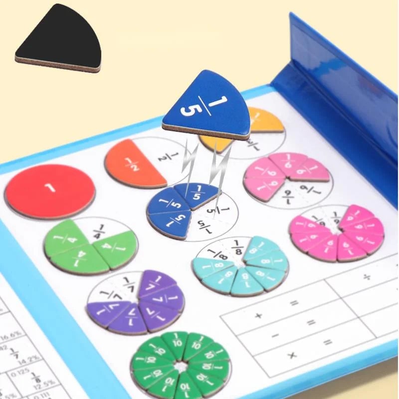 Montessori magnetische boekfractiepuzzel voor kinderen