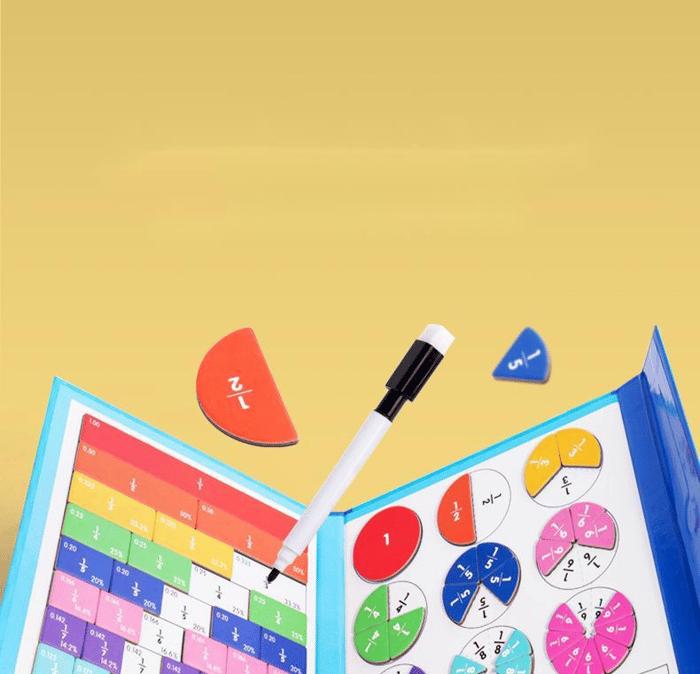 Montessori magnetische boekfractiepuzzel voor kinderen