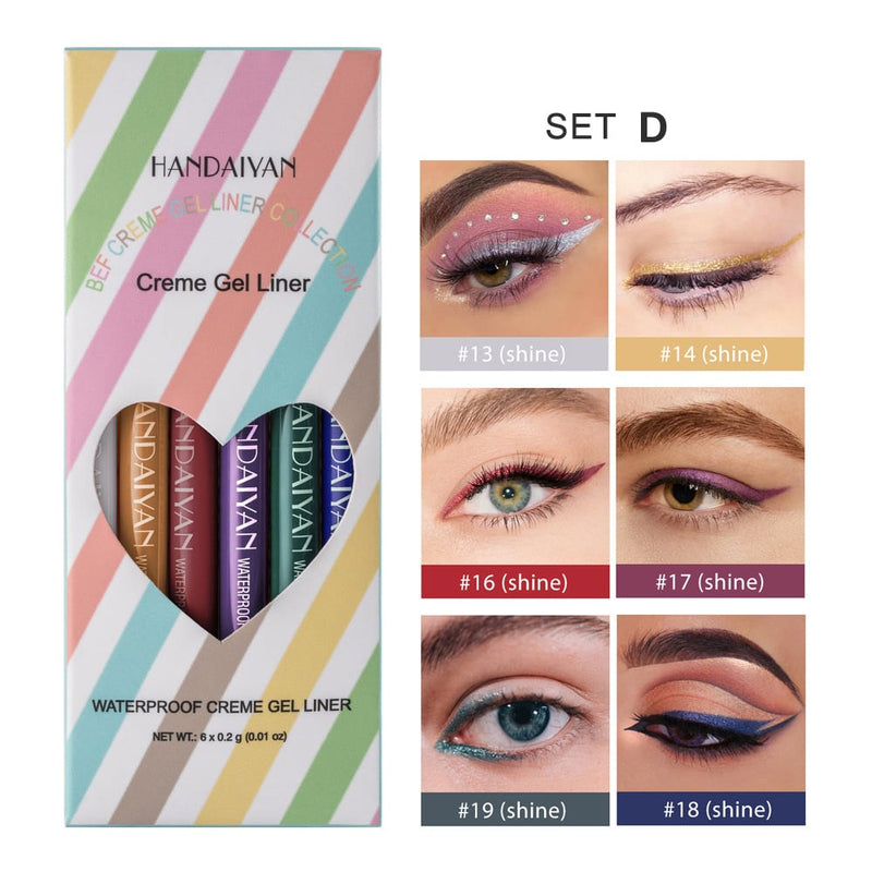 20-delige set gekleurde eyelinerpotloden