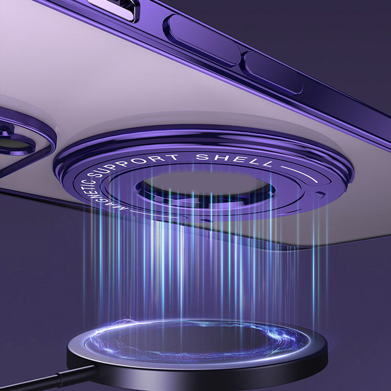 Magnetische houder Plating telefoonhoesje voor iPhone