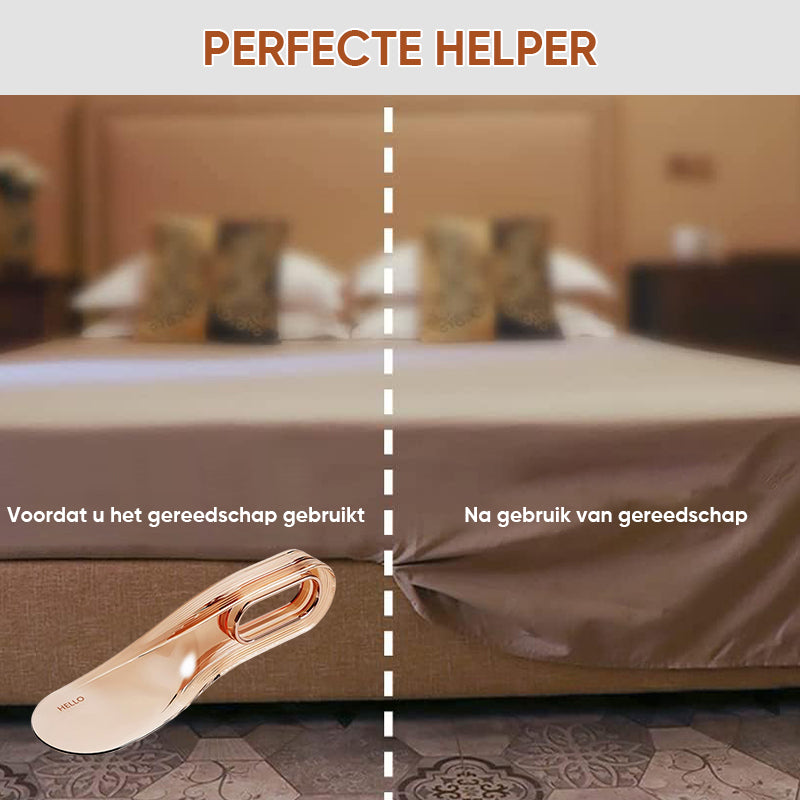 Handig hulpmiddel voor het optillen van matrassen