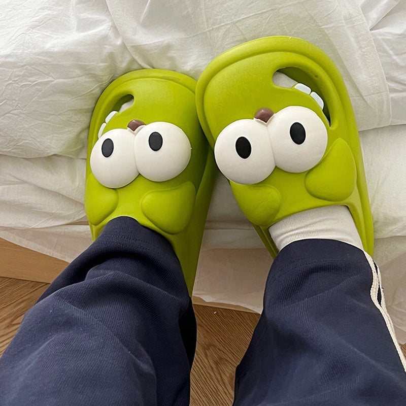 Grote ogen hond pantoffel