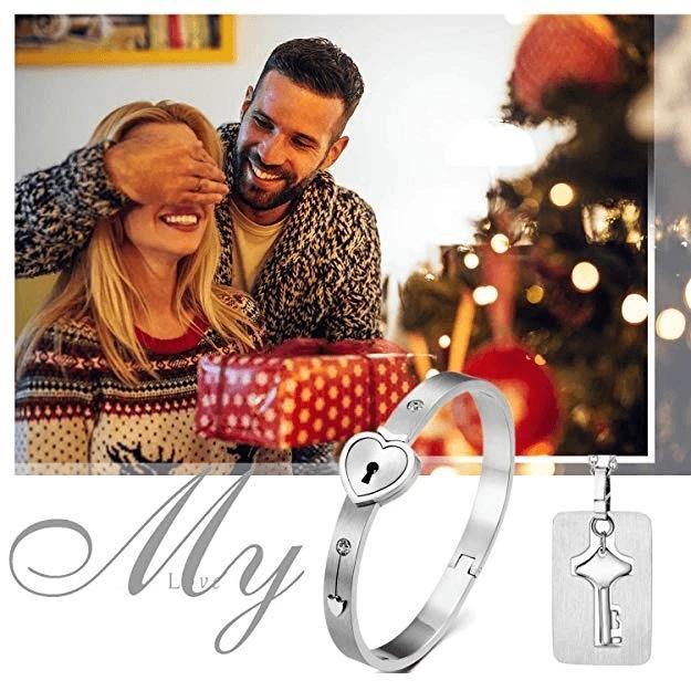 Hartslot armband & ketting