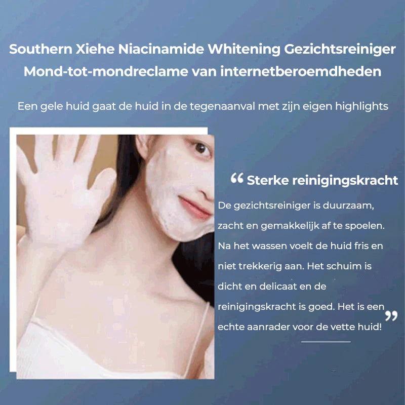 Southern X IE en niacineamide bleek Gezichtsreiniger