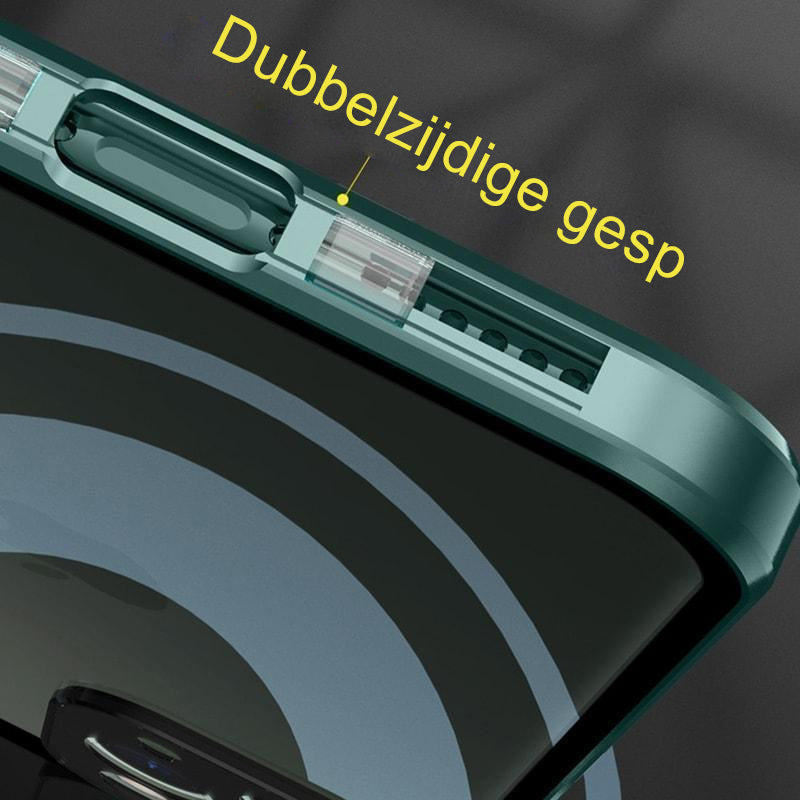 iPhone-hoesje met dubbelzijdige gesp