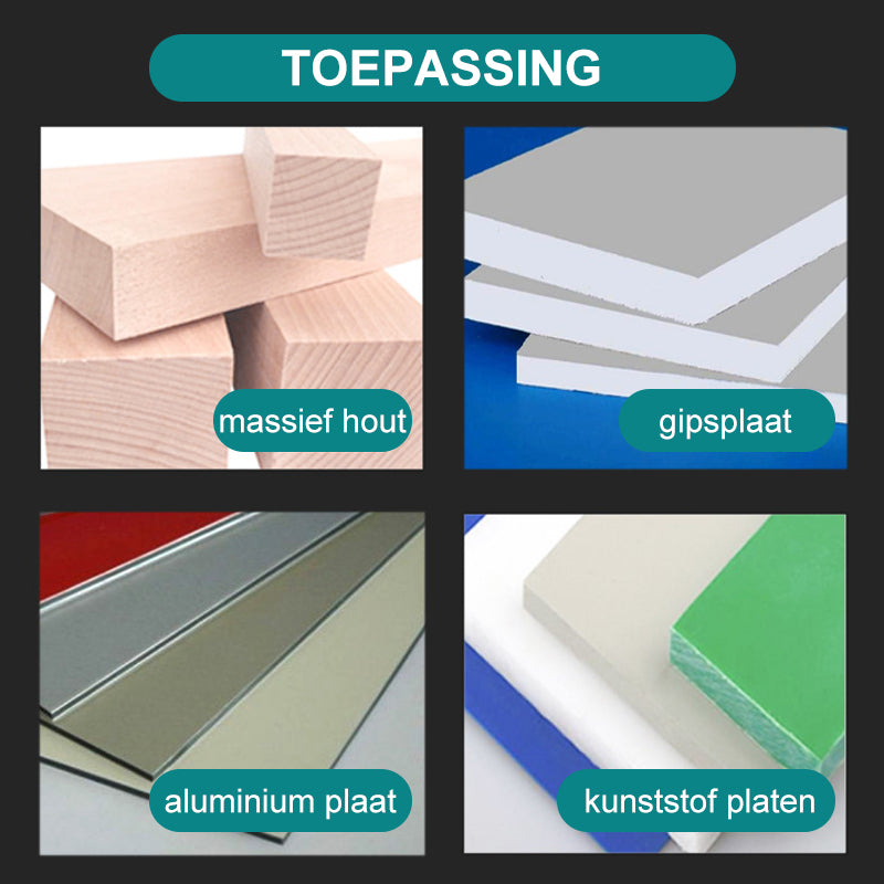 Verstelbare snijgereedschappen voor houtbewerking, gatopener