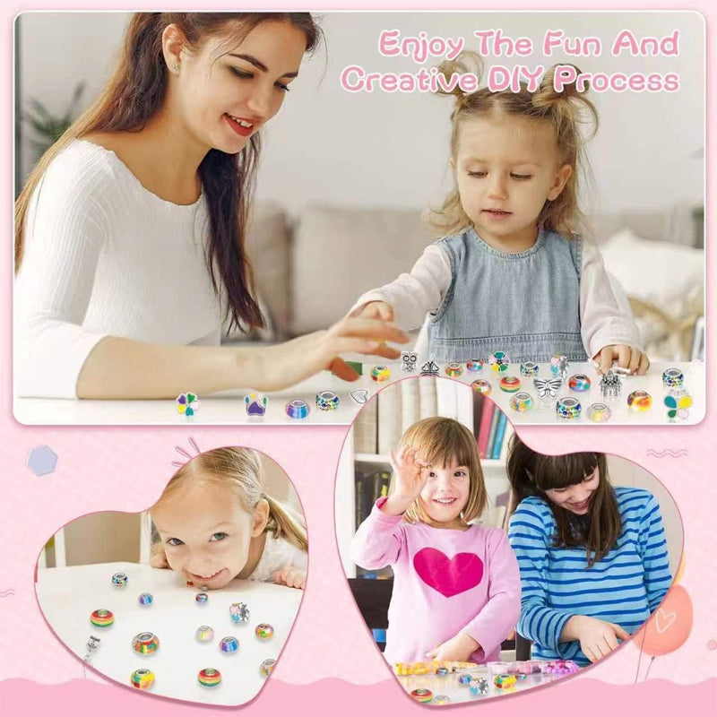 Kit voor het maken van bedelarmbanden voor meisjes