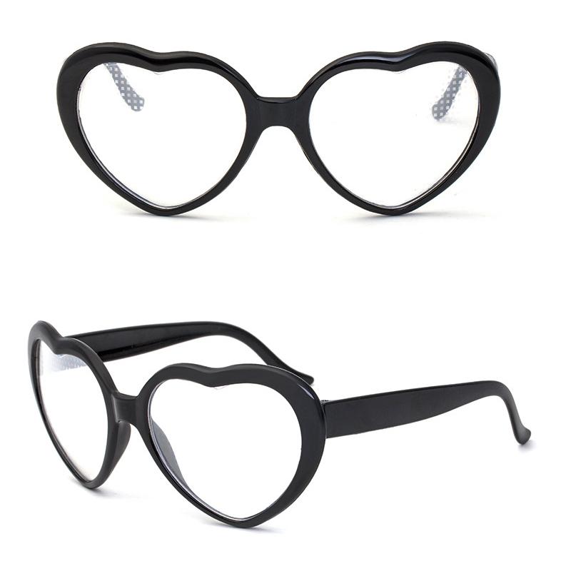 Grote extra grote hartvormige dameszonnebril