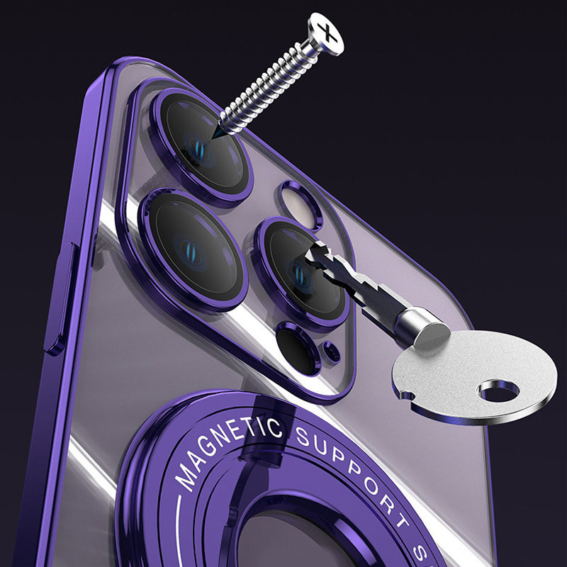 Magnetische houder Plating telefoonhoesje voor iPhone