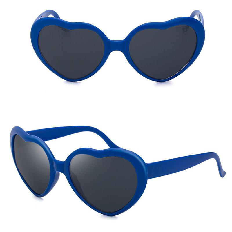 Grote extra grote hartvormige dameszonnebril