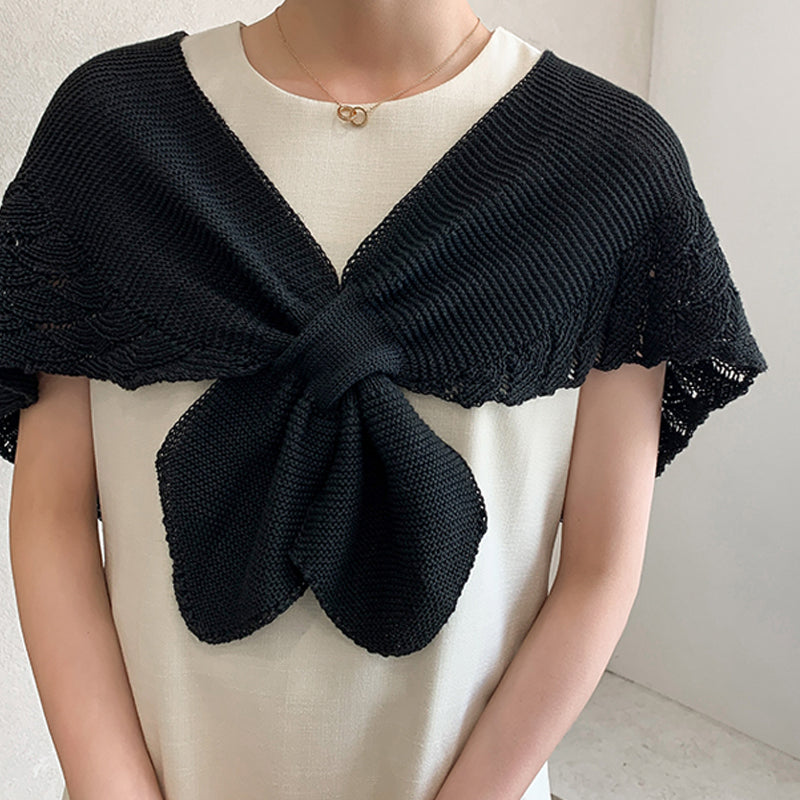 Fishtail mini gebreide sjaal