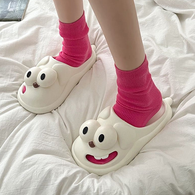 Grote ogen hond pantoffel