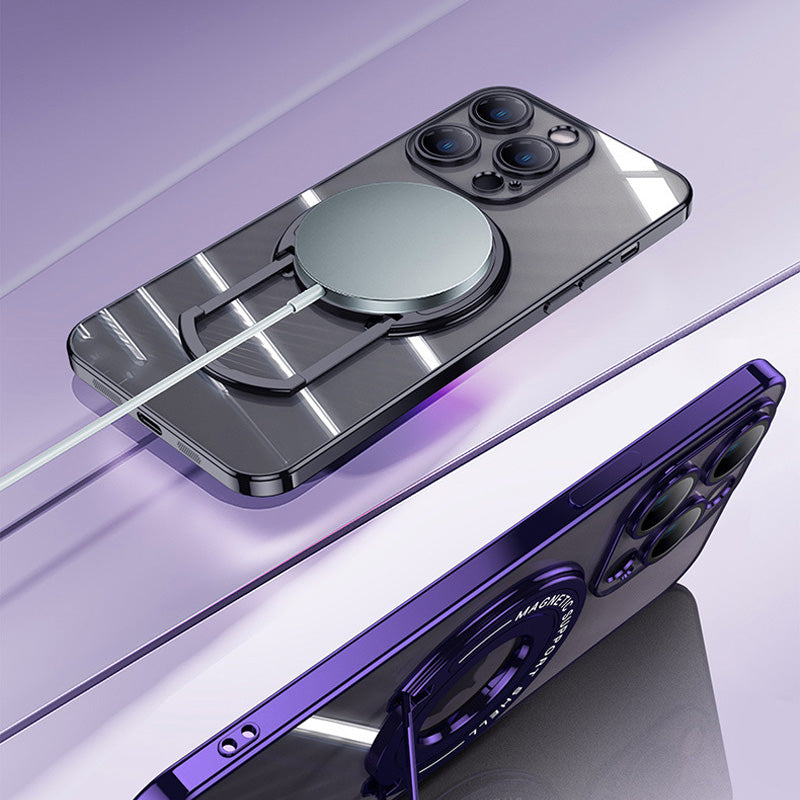 Magnetische houder Plating telefoonhoesje voor iPhone
