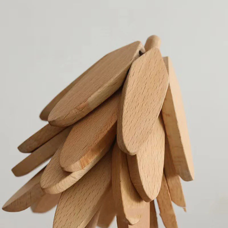 Een boom massief houten isolatieplacemat