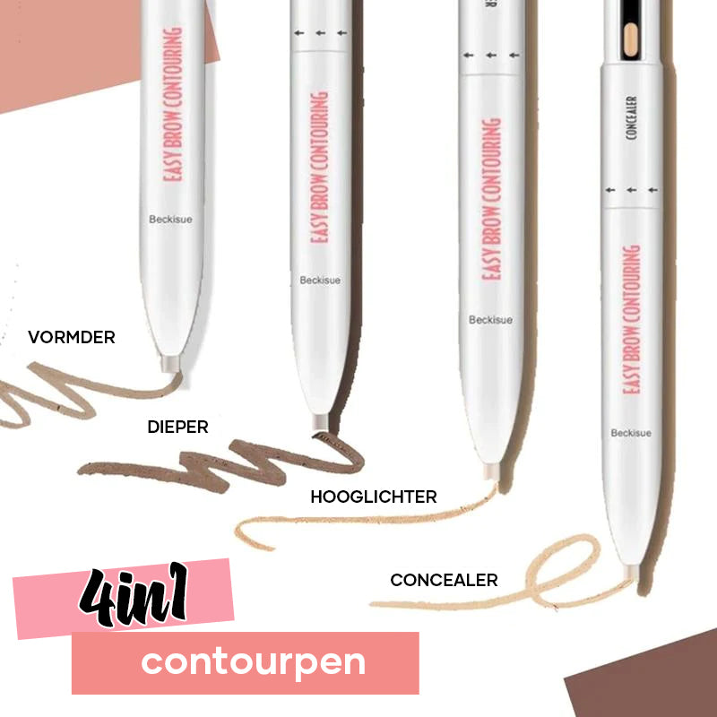 4-in-1 wenkbrauwcontour- en markeerstift