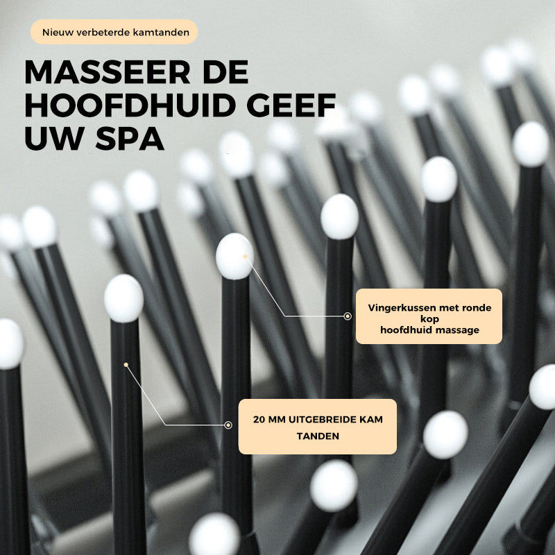 Opvouwbare haarborstel voor op reis