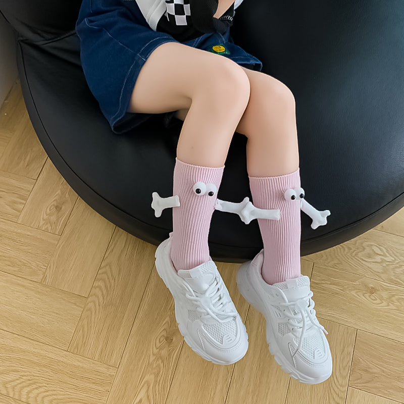 Ouder-kind grappige sokken