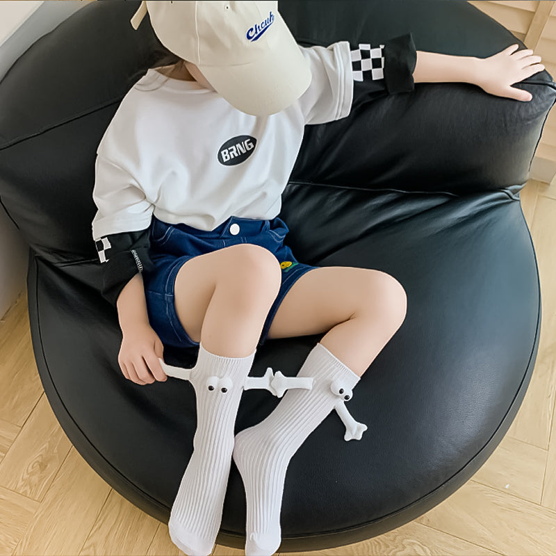 Ouder-kind grappige sokken